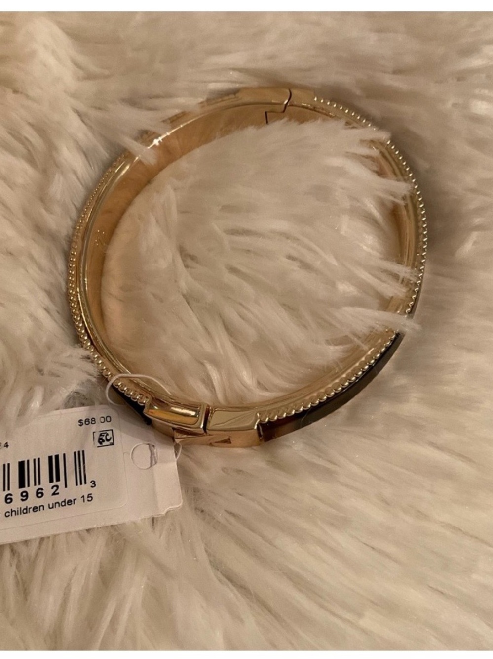 Ralph Lauren gold and tortoise shell bangle NWT